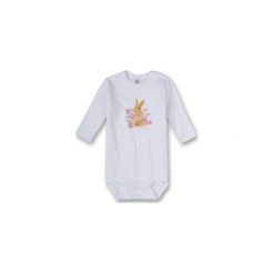 Sanetta Girls Body dziecięce SWAROVSKI white - biały - Gr.80. Białe body niemowlęce Sanetta, bez wzorów, z bawełny, bez rękawów. Za 85,00 zł.