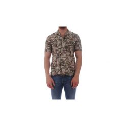 Koszule z krótkim rękawem Xacus 439MM 41540. Brązowe koszule męskie Xacus, s, bez wzorów, bez kołnierzyka, z krótkim rękawem. Za 544,20 zł.