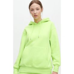 Neonowa bluza z kapturem - Zielony. Zielone bluzy damskie Reserved, s, bez wzorów, bez rękawów, z kapturem. Za 119,99 zł.
