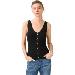 Vero Moda Dazy Top Czarny. Czarne podkoszulki damskie Vero Moda, l, bez wzorów, z wiskozy, bez kołnierzyka. Za 131,95 zł.