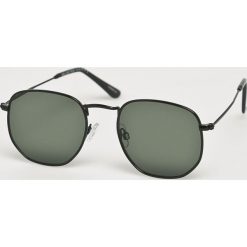 Selected - Okulary 16066732. Czarne okulary przeciwsłoneczne męskie Selected, z tworzywa sztucznego, owalne. W wyprzedaży za 69,90 zł.