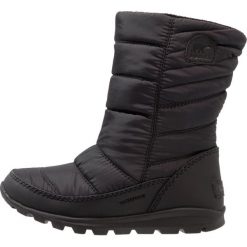 Sorel WHITNEY MID Śniegowce black. Czarne buty zimowe damskie Sorel, z materiału. W wyprzedaży za 191,40 zł.
