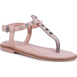 Sandały JOOP! - Stellato 4140004954 Rose. Różowe klapki damskie JOOP!, bez wzorów, ze skóry, bez obcasa, na obcasie. Za 599,00 zł.