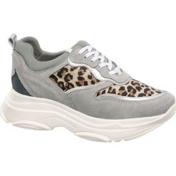 Sneakersy damskie Catwalk popielate. Szare sneakersy damskie marki Catwalk, ze skóry. Za 239,90 zł.