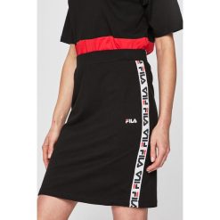 Fila - Spódnica. Czarne spódniczki damskie Fila, na co dzień, s, bez wzorów, z elastanu, casualowe, z podwyższonym stanem, mini, proste. W wyprzedaży za 119,90 zł.