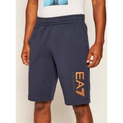 Szorty sportowe EA7 Emporio Armani 6HPS73 PJ05Z 1554. Niebieskie spodenki sportowe męskie EA7 Emporio Armani, s, bez wzorów, sportowe. Za 369,00 zł.