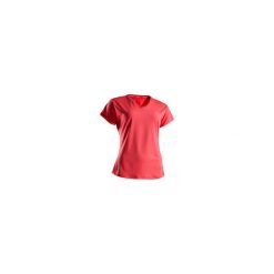Koszulka tenisowa TS Soft 500 damska. Białe t-shirty damskie ARTENGO, bez wzorów, z elastanu, z dekoltem na plecach, bez rękawów, bez kaptura, tenisowe. Za 34,99 zł.