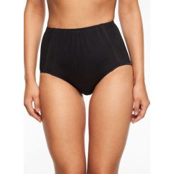 Figi klasyczne z wysokim stanem Chantelle Shape Light C28580. Brązowe figi damskie Chantelle, bez wzorów, z elastanu. Za 219,00 zł.