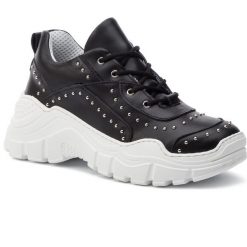 Sneakersy HEGO'S MILANO - 1120 Nero. Czarne półbuty damskie Hego's Milano, ze skóry. W wyprzedaży za 329,00 zł.