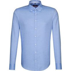 Koszule męskie na spinki: Koszula – Slim fit – w kolorze błękitnym