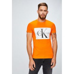 Calvin Klein Jeans - T-shirt/polo J30J307843. Szare koszulki polo Calvin Klein Jeans, l, z nadrukiem, z bawełny. Za 199,90 zł.