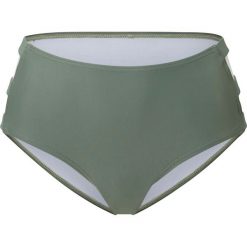 Figi bikini maxi bonprix oliwkowy. Zielone stroje kąpielowe damskie bonprix, w paski. Za 49,99 zł.