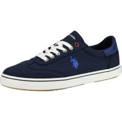 Sneakersy "Ted" w kolorze granatowym. Niebieskie trampki męskie U.S. Polo Shoes, bez wzorów, na sznurówki. W wyprzedaży za 206,95 zł.