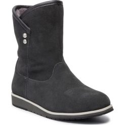 Kozaki EMU AUSTRALIA - Alston W12053 Dark Grey. Szare kozaki damskie EMU Australia, z wełny, bez obcasa, bez zapięcia. W wyprzedaży za 459,00 zł.