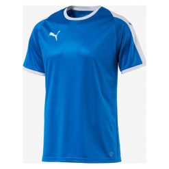 Puma Koszulka Niebieski. Niebieskie podkoszulki męskie Puma, l, bez wzorów, z krótkim rękawem. Za 85,95 zł.