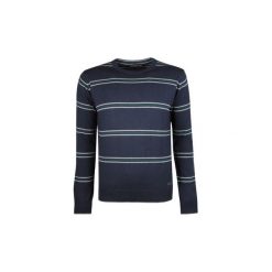 Swetry Trussardi 52M00056 / Stripes Knit Wool. Niebieskie swetry męskie Trussardi, xl, bez wzorów, bez kołnierzyka, bez kaptura. Za 249,00 zł.