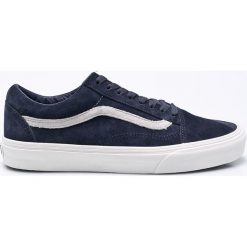 Vans - Tenisówki. Niebieskie trampki męskie marki Vans, ze skóry, na sznurówki. W wyprzedaży za 299,90 zł.