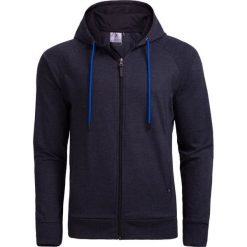 Bluza męska BLM601 - ciemny szary melanż - Outhorn. Szare bluzy męskie Outhorn, na lato, m, bez wzorów, z poliesteru, z kapturem, bez rękawów, bez kaptura. W wyprzedaży za 49,99 zł.