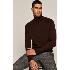 Medicine - Sweter Basic. Niebieskie swetry męskie MEDICINE, s, bez wzorów, z wiskozy, z golfem, bez kaptura. Za 109,90 zł.