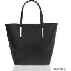 Shopper bag damskie: Torebka damska BRODRENE MOLDE Czarna SHOPPER
