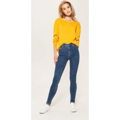 Jeansy high waist skinny - Turkusowy. Jeansy damskie House. Za 79,99 zł.