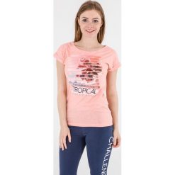 4f Koszulka damska koralowy pastelowy r. XS (H4L17-TSD009). Pomarańczowe topy sportowe damskie marki 4f, l. Za 27,55 zł.