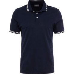 Emporio Armani Koszulka polo blu navy. Szare koszulki polo marki Emporio Armani, l, z bawełny, z kapturem. Za 589,00 zł.