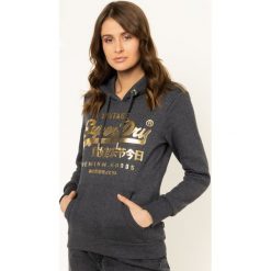 Bluza Superdry Premium Goods Classic Entry Hood W2000085A. Szare bluzy damskie Superdry, bez wzorów, z bawełny, bez rękawów, bez kaptura. W wyprzedaży za 219,00 zł.