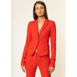 Żakiet Patrizia Pepe CS0501/AQ39-R670. Czerwone marynarki damskie Patrizia Pepe, bez wzorów, z elastanu. Za 1359,00 zł.