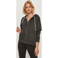 Reebok - Bluza. Czarne bluzy damskie Reebok, s, bez wzorów, z elastanu, bez rękawów, z kapturem. Za 199,90 zł.