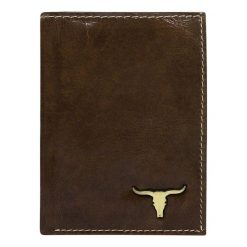 Portfel męski skórzany Buffalo Wild RM-06-BAW 2. Pomarańczowe portfele męskie BUFFALO WILD, bez wzorów, ze skóry. Za 49,90 zł.