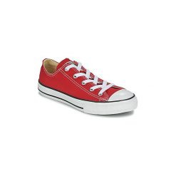Buty Dziecko Converse CHUCK TAYLOR ALL STAR CORE OX. Czerwone trampki dziewczęce Converse, bez wzorów, bez zapięcia. Za 179,10 zł.
