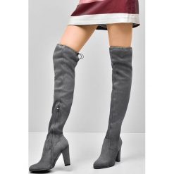 Buty zimowe damskie: Szare Kozaki Sincere