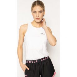 Top EA7 Emporio Armani 3HTH56 TJ29Z 1100. Białe bluzki damskie EA7 Emporio Armani, m, bez wzorów, z elastanu, polo, bez rękawów. W wyprzedaży za 259,00 zł.