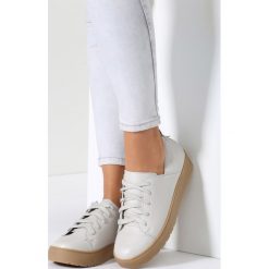 Szare Creepersy Luxurious Thing. Szare półbuty damskie marki vices, bez wzorów, na niskim obcasie, na sznurówki. Za 49,99 zł.