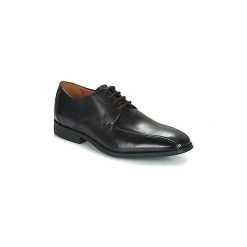Derby Clarks GILMAN MODE. Czarne półbuty męskie Clarks, bez wzorów, bez zapięcia. Za 439,00 zł.