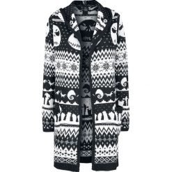 Miasteczko Halloween Intarsia Toss Kardigan damski czarny/biały. Białe kardigany damskie Miasteczko Halloween, xl. Za 224,90 zł.