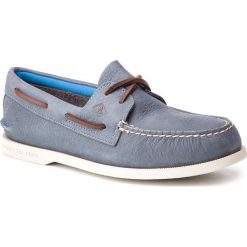 Mokasyny SPERRY - STS18682 Blue. Niebieskie mokasyny męskie Sperry, ze skóry, eleganckie. Za 499,00 zł.