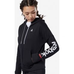 Reebok Essentials Bluza Czarny. Czarne bluzy damskie Reebok, s, z nadrukiem, z bawełny, bez rękawów, bez kaptura. Za 204,95 zł.
