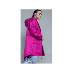 Kurtka / płaszcz typu parka fuksja. Fioletowe kurtki damskie Rest_factory, xl, z aplikacjami, z tkaniny, bez kaptura. Za 349,00 zł.