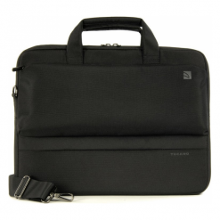 Tucano Dritta Slim 14" czarna. Czarne torby na laptopa Tucano, w paski. Za 99,90 zł.