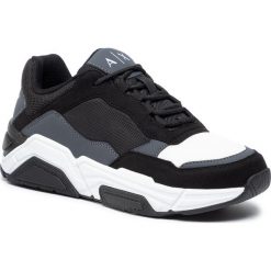 Sneakersy ARMANI EXCHANGE - XUX026 XV070 B423 Blk/Antracite/White. Czarne sneakersy męskie Armani Exchange, na co dzień, bez wzorów, ze skóry ekologicznej, bez zapięcia. W wyprzedaży za 399,00 zł.