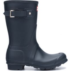 Hunter Kalosze Niebieski. Niebieskie kalosze damskie Hunter, w paski, z materiału. Za 512,95 zł.