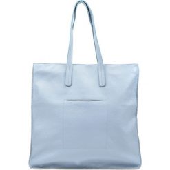 Torebki klasyczne damskie: Skórzana torebka w kolorze niebieskim – (S)41 x (W)41 cm