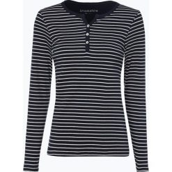 Brookshire - Damska koszulka z długim rękawem, niebieski. Niebieskie t-shirty damskie brookshire, l, w paski, z bawełny, z kołnierzem typu henley. Za 99,95 zł.