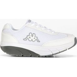 Sneakersy Kappa bonprix biało-szary. Białe sneakersy damskie bonprix. Za 239,99 zł.
