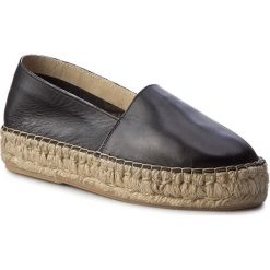 Espadryle SERGIO BARDI - Maya FS127223617PM 101. Czarne espadryle damskie marki Sergio Bardi, ze skóry, na płaskiej podeszwie. Za 209,00 zł.