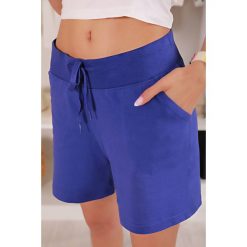 Spodenki sportowe DORIKA BLUE. Niebieskie spodnie damskie IVET. W wyprzedaży za 19,00 zł.
