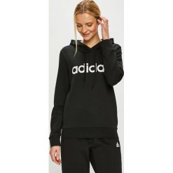 Adidas Performance - Bluza. Czarne bluzy damskie adidas Performance, s, z nadrukiem, z bawełny, bez rękawów, z kapturem. W wyprzedaży za 149,90 zł.