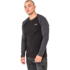 Bluzy męskie: Hi-tec Bluza męska Puro LS Black/Dark Grey r. L